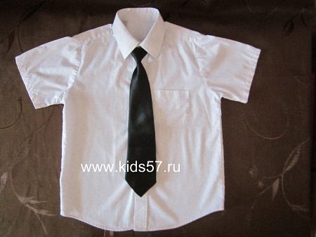 Белая рубашка (короткий рукав) | Аренда детских товаров в Орле. Российская сеть аренды детских товаров.